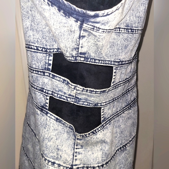 American Bazi Women's Demin Side Cutout Dress Size 2X - Picture 5 of 6